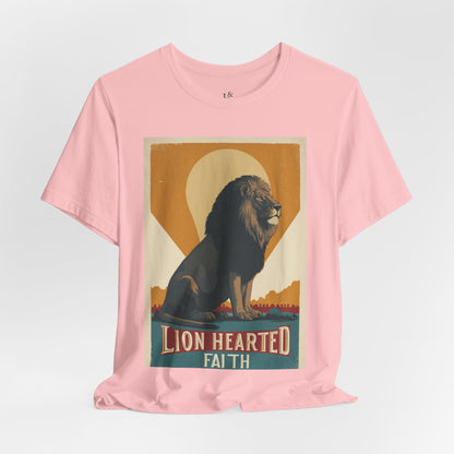 LION HEARTED FAITH- Christian Unisex T-Shirts