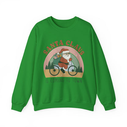 SANTA CLAUS IS COMING TO TOWN- Christian Unisex Sweater