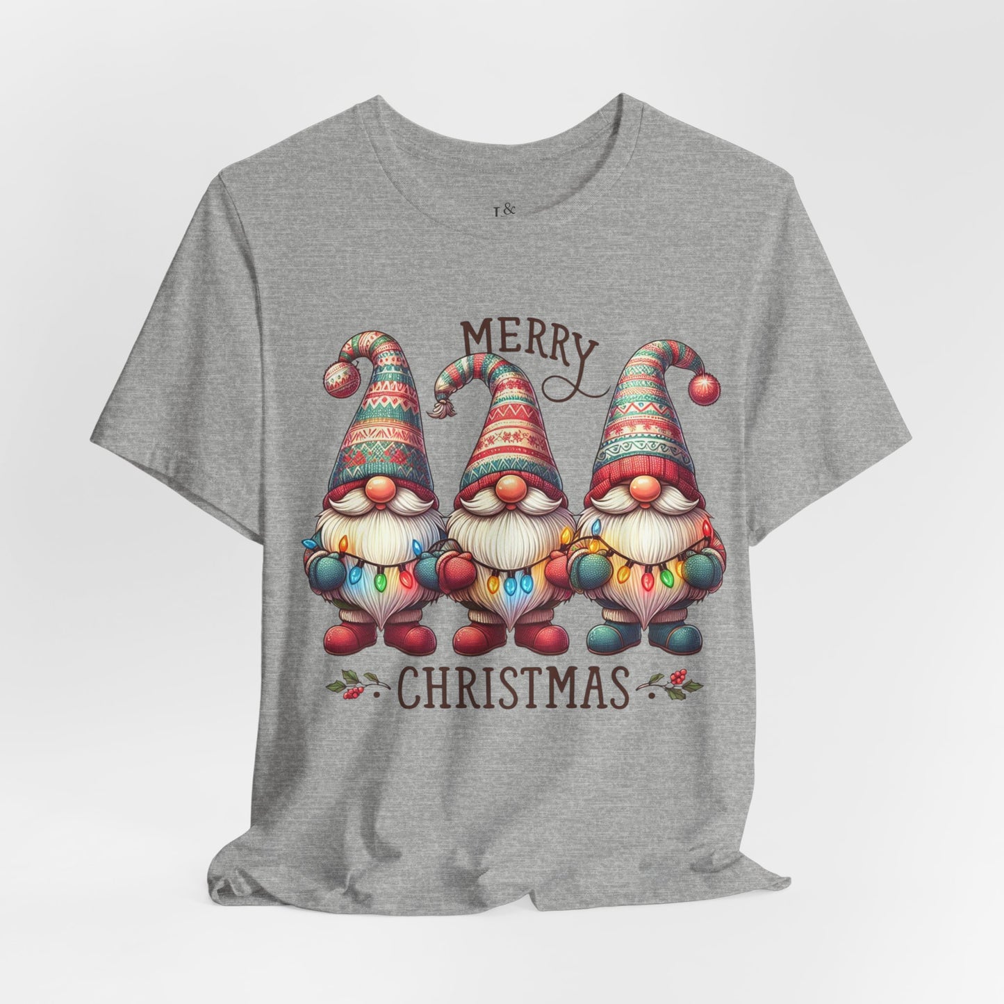 MERRY CHRISTMAS GNOMES- Christian Unisex T-shirt