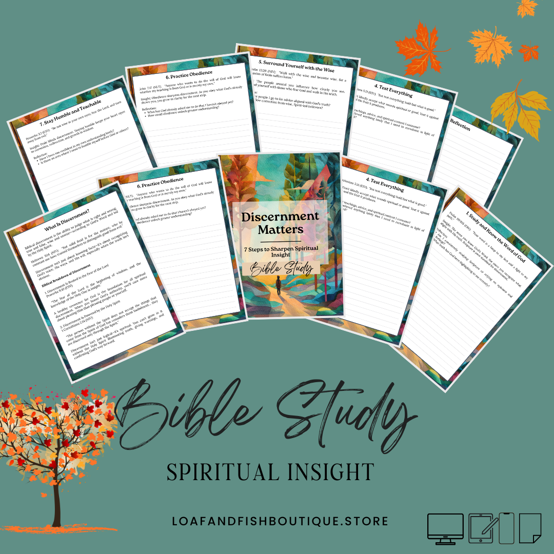 Discernment Matters: 7 Steps to Sharpen Spiritual Insight. | Bible Study