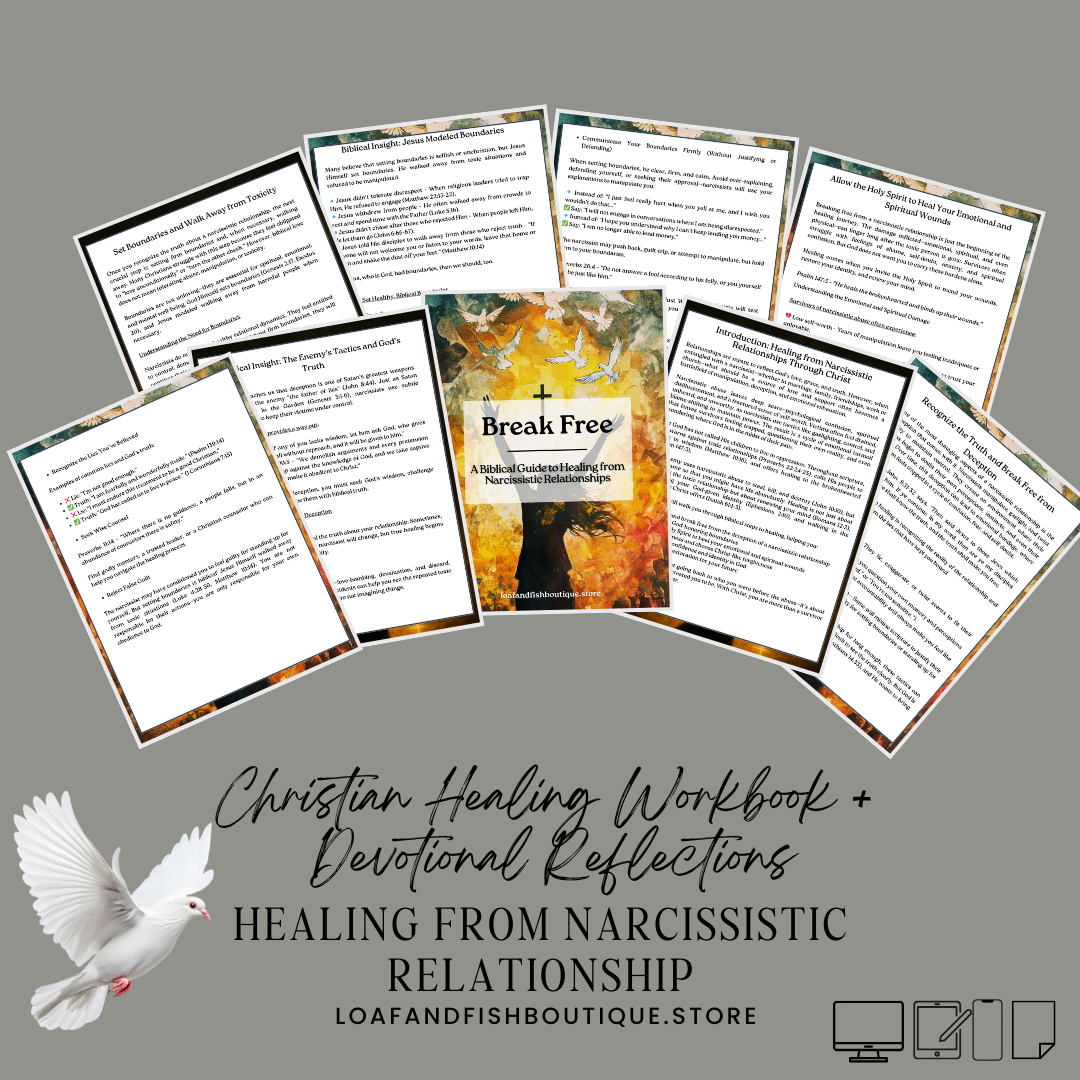Break Free: A Biblical Guide to Healing from a Narcissistic Relationship | Christian Healing Workbook + Devotional Reflections
